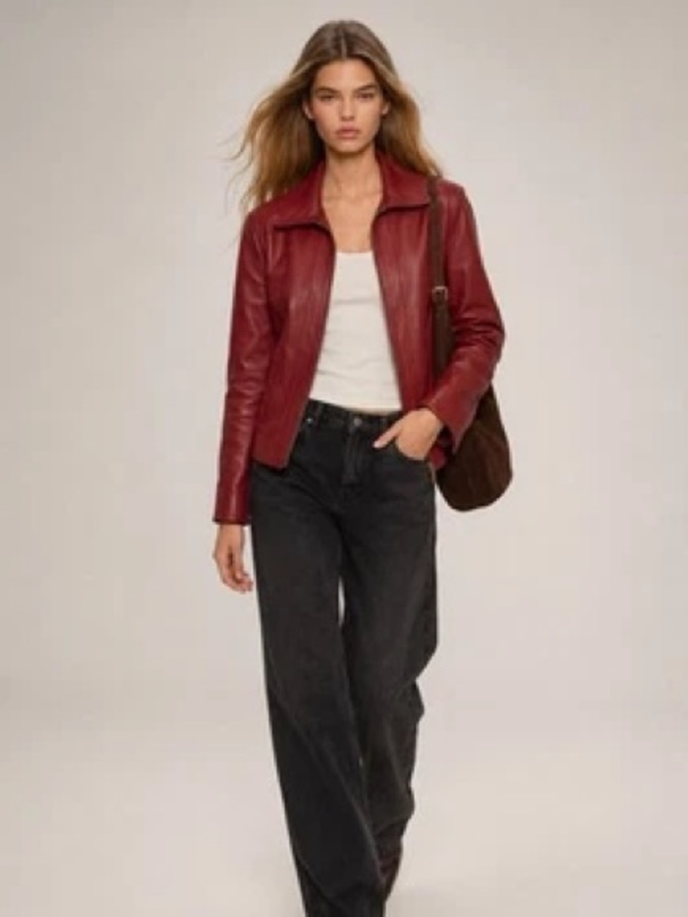 (GUC) Worthington Genuine Lambskin Leather Jacket Women’s MEDIUM ♥️